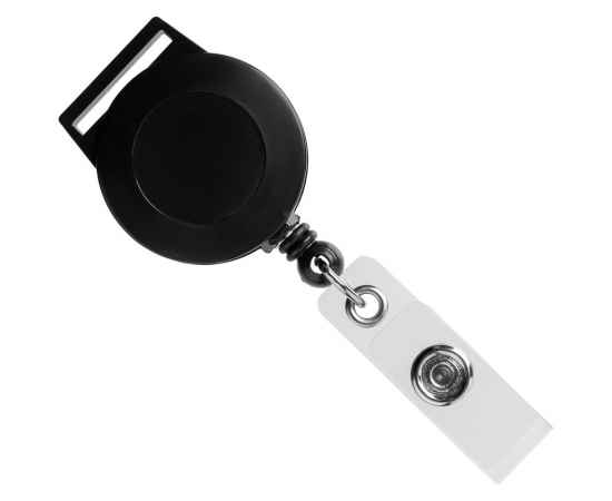 Ретрактор Attach с ушком для ленты, черный, Цвет: черный, Размер: 9