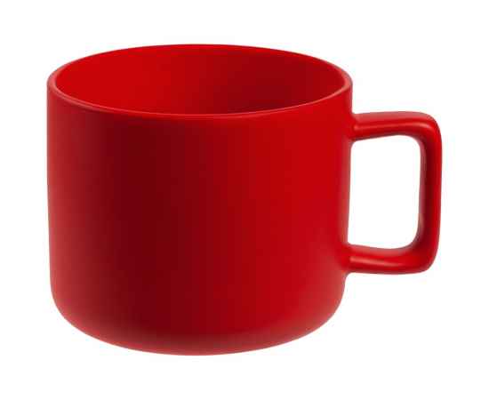 Чашка Jumbo, матовая, красная, Цвет: красный, Размер: диаметр 9