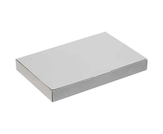 Коробка самосборная Flacky Slim, серебристая, Цвет: серебристый, Размер: 14х21х2