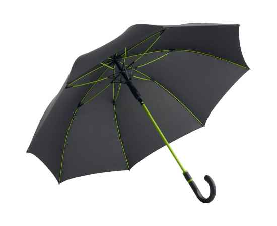 Зонт-трость с цветными спицами Color Style, зеленое яблоко, с серой ручкой, Цвет: зеленое яблоко, Размер: длина 89 см