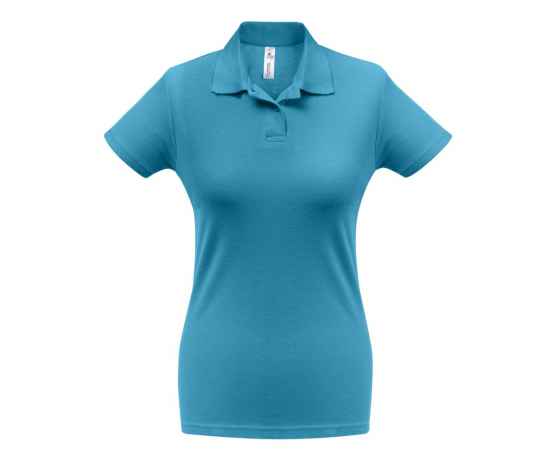 Рубашка поло женская ID.001 бирюзовая G_PWI11441XS, Цвет: бирюзовый, Размер: XS