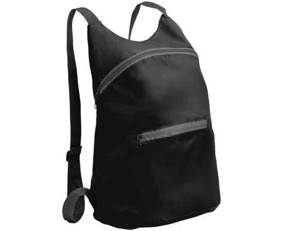 Складной рюкзак Barcelona, черный, Цвет: черный, Размер: в сложенном виде: 17x9