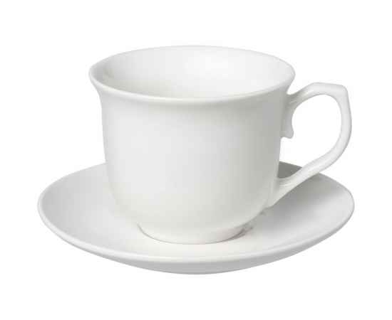 Чайная пара Small Talk, белая, Цвет: белый, Объем: 250, Размер: чашка: диаметр 9