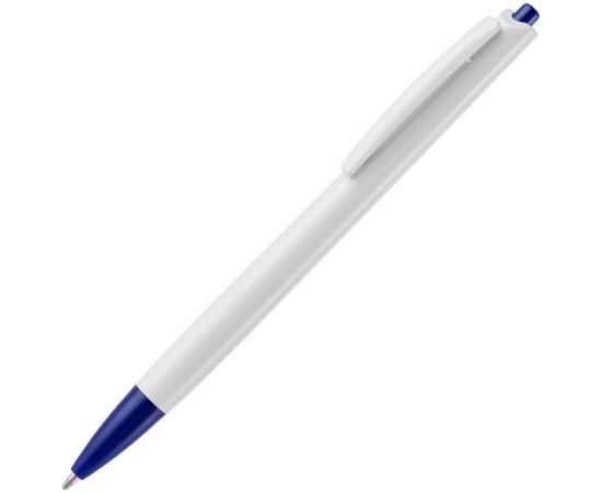 Ручка шариковая Tick, белая с синим, Цвет: синий, Размер: 14