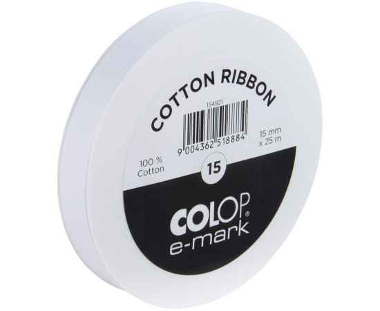 Лента Colop E-mark 15, белая, Цвет: белый, Размер: ширина 1