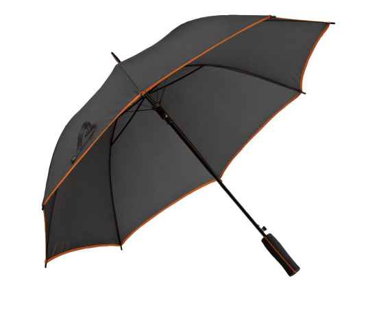 Зонт-трость Jenna, черный с оранжевым, Цвет: оранжевый, Размер: диаметр купола 104 с