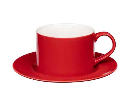 Чайная пара Clio, красная, Цвет: красный, Объем: 250, Размер: чашка: диаметр 8