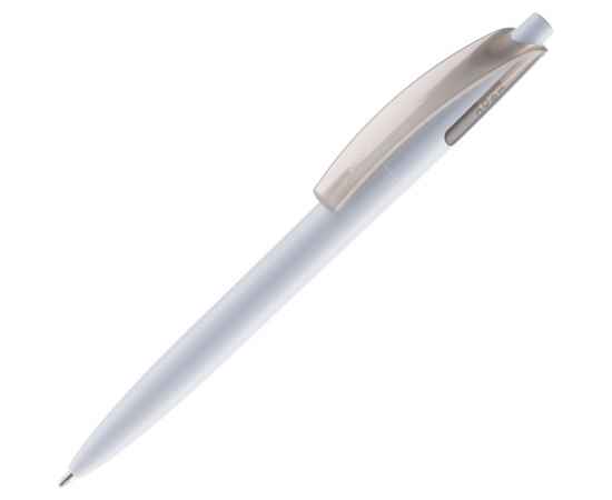 Ручка шариковая Bento, белая с серым, Цвет: серый, Размер: 14