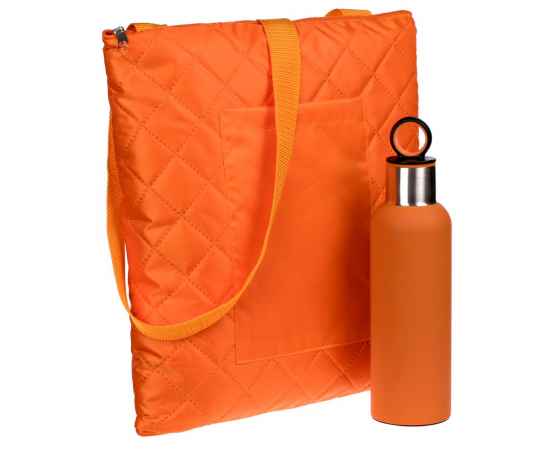 Набор Nest Rest, оранжевый, Цвет: оранжевый, Размер: плед-сумка: 30х38х5 см