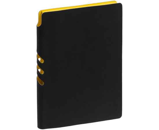 Ежедневник Flexpen Black, недатированный, черный с желтым G_13087.38, Цвет: желтый, Размер: 15