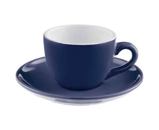 Чайная пара Cozy Morning, синяя, Цвет: синий, Объем: 200, Размер: чашка: диаметр 8