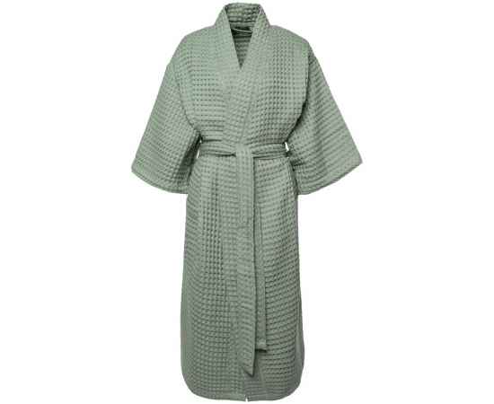 Халат вафельный женский Boho Kimono, зеленая мята, размер M (44-46), Цвет: зеленый, Размер: M
