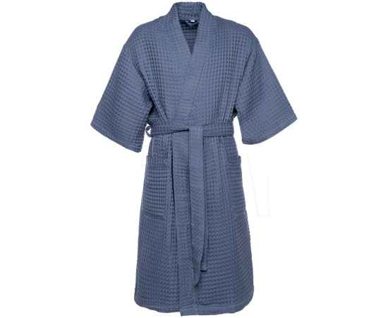 Халат вафельный мужской Boho Kimono, синий, размер XL (52-54), Цвет: синий, Размер: XL
