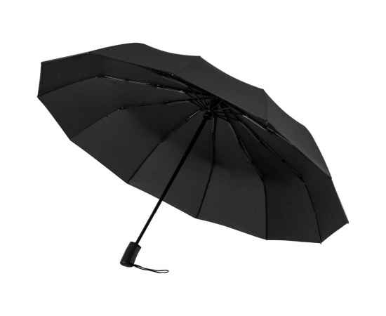 Зонт складной Fiber Magic Major, черный, Цвет: черный, Размер: диаметр купола 109 с