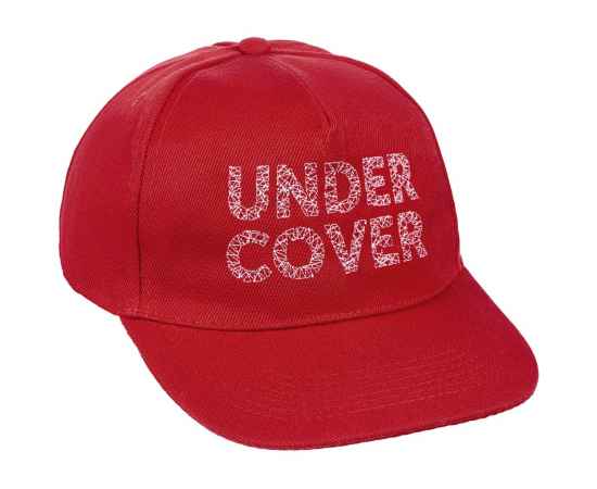 Бейсболка с вышивкой Undercover, красная, Цвет: красный, Размер: 56-58