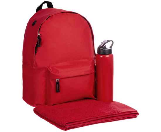 Набор Active, ver.2, красный, Цвет: красный, Размер: рюкзак: 28х40x14 см