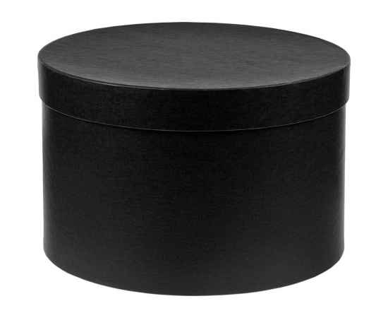 Коробка круглая Hatte, черная, Цвет: черный, Размер: диаметр 31