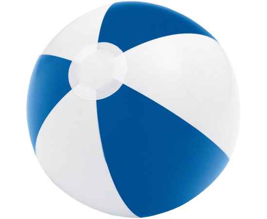 Надувной пляжный мяч Cruise, синий с белым, Цвет: синий, Размер: диаметр 21 см