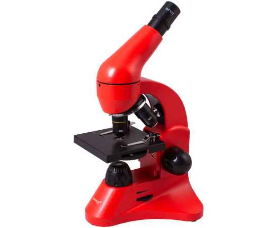 Монокулярный микроскоп Rainbow 50L с набором для опытов, красный, Цвет: красный, Размер: упаковка: 18х40