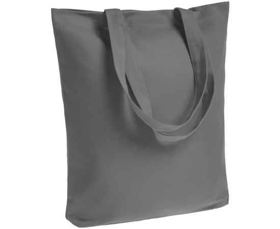 Холщовая сумка Avoska, темно-серая (серо-стальная), Цвет: серый, стальной, Размер: 35х38х5 см, ручки: 54х2,5 см