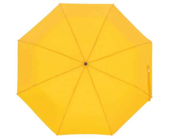 Зонт складной Manifest Color со светоотражающим куполом, желтый, Цвет: желтый, Размер: длина 55 см