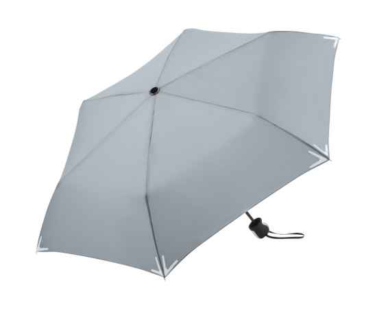 Зонт складной Safebrella, серый, Цвет: серый, Размер: длина в сложении 27 см