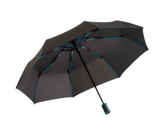 Зонт складной AOC Mini с цветными спицами, бирюзовый, Цвет: бирюзовый, Размер: длина 57 см