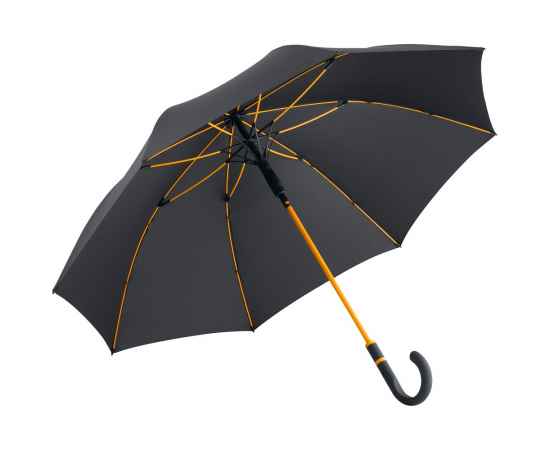 Зонт-трость с цветными спицами Color Style, оранжевый, Цвет: оранжевый, Размер: длина 89 см