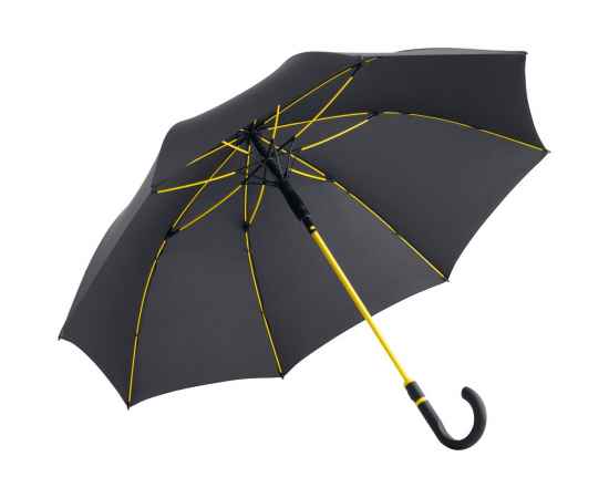 Зонт-трость с цветными спицами Color Style, желтый, Цвет: желтый, Размер: длина 89 см