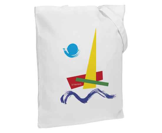 Холщовая сумка «Форма Лахты», белая, Цвет: белый, Размер: 35х38х5 см