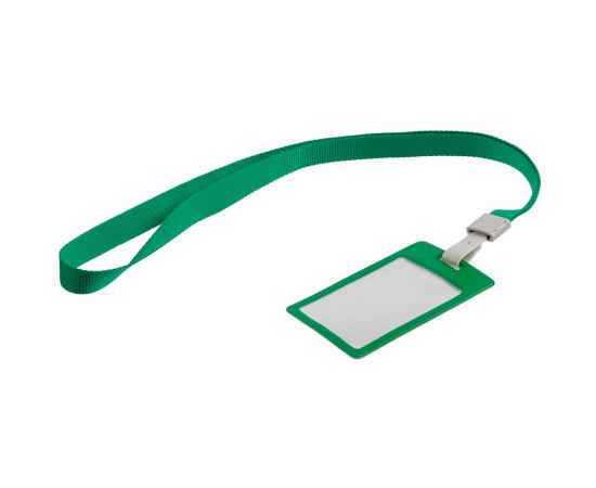 Карман для пропуска с лентой Staff, зеленый, Цвет: зеленый, Размер: карман для бейджа: 10