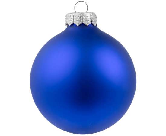 Елочный шар Gala Night Matt в коробке с тиснением, синий, 8 см, Цвет: синий, Размер: диаметр шара: 8 с