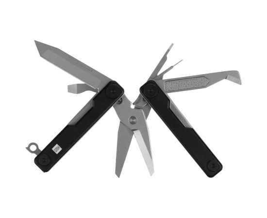Мультитул HuoHou Mini Multi-Tools, черный, Цвет: черный, Размер: в сложении: 8x2