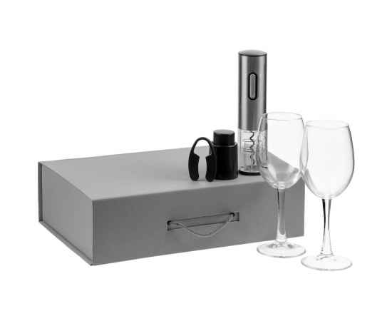 Набор Wine Case, серый, Цвет: серый, Размер: коробка: 35