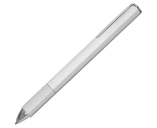 Ручка шариковая PF One, серебристая, Цвет: серебристый, Размер: длина 14 см