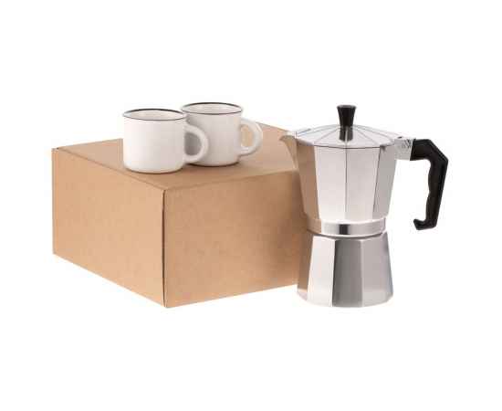 Набор для кофе Dacha, белый, Цвет: белый, Размер: кофеварка: высота 19 см
