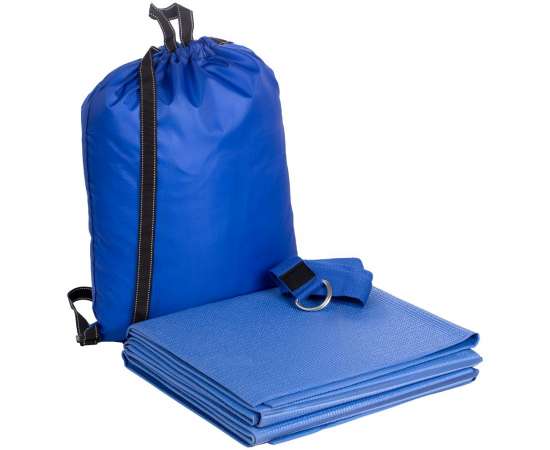 Набор для йоги Navasana Mini, синий, Цвет: синий, Размер: коврик: 173х61х0