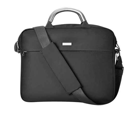 Конференц-сумка 'Prestige' c шильдом, черный, 35x5,5x27,5 см, микрофибра, Цвет: Чёрный