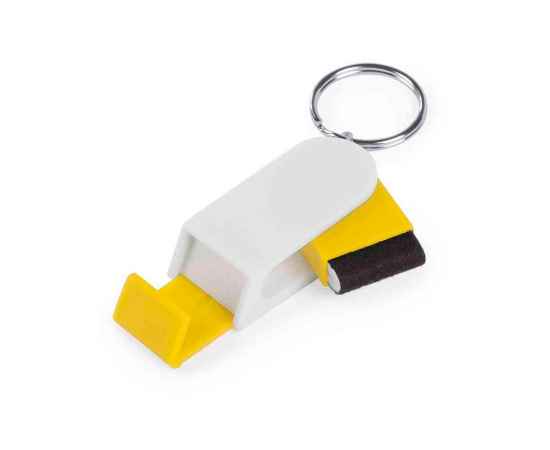 Брелок SATARI с подставкой для телефона, пластик, желтый, 2 x 4.8 x 1.3 см, Цвет: желтый, Размер: 2 x 4.8 x 1.3 см