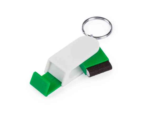 Брелок SATARI с подставкой для телефона, пластик, зеленый, 2 x 4.8 x 1.3 см, Цвет: зеленый, Размер: 2 x 4.8 x 1.3 см