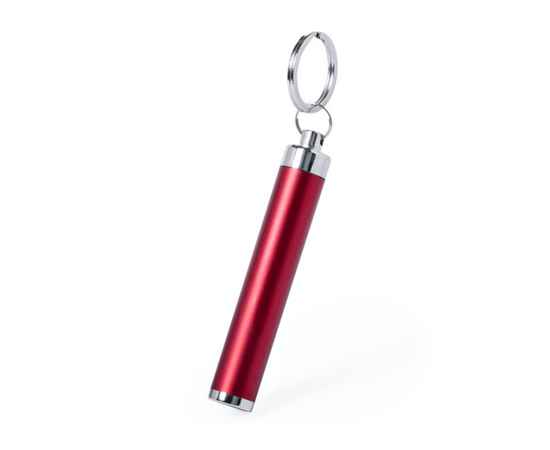 Брелок BIMOX с фонариком, красный, L=8,5см, пластик, Цвет: красный