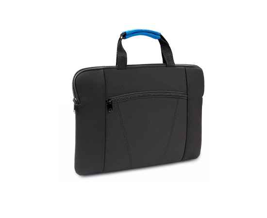 Конференц-сумка XENAC, черный/синий, 38 х 27 см, 100% полиэстер, Цвет: синий, черный