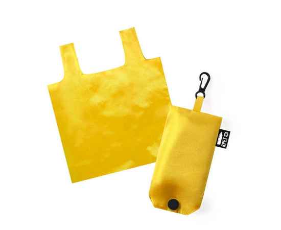 Сумка для покупок 'Restun', желтый, 45x38,5 см, 100% полиэстер RPET, Цвет: желтый