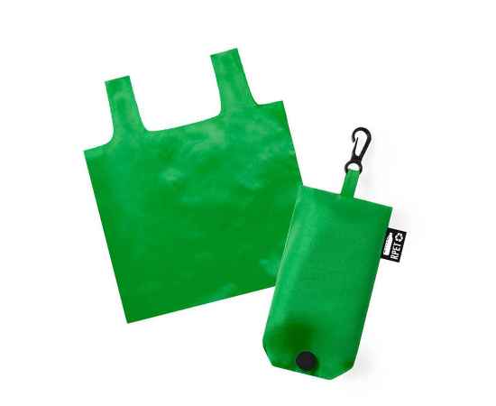 Сумка для покупок 'Restun', зеленый, 45x38,5 см, 100% полиэстер RPET, Цвет: зеленый