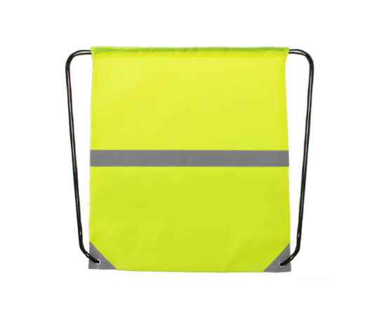 Рюкзак LEMAP, желтый неон, 41*35 см, полиэстер 190Т, светоотражающая полоса по середине, Цвет: неоновый желтый