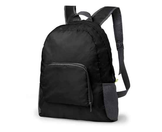 Рюкзак складной MENDY, черный, 43х32х12 см, 100% полиэстер, Цвет: черный