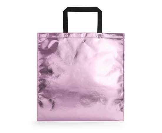 Сумка POZNAN, розовый, 45x44 см, ламинированный полиэстер, Цвет: розовый, серебристый