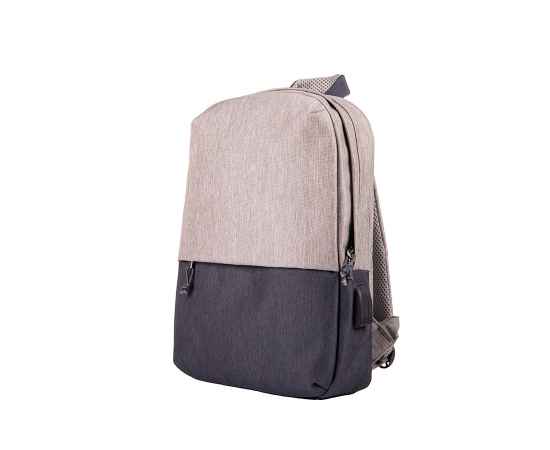Рюкзак 'Beam mini', серый/т.серый, 38х26х8 см, ткань верха: 100% полиамид, под-ка: 100% полиэстер, Цвет: серый, темно-серый