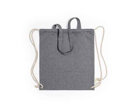Рюкзак FENIN, черный, 42 x 38 см, 100% переработанный хлопок, 140 г/м2, Цвет: Чёрный