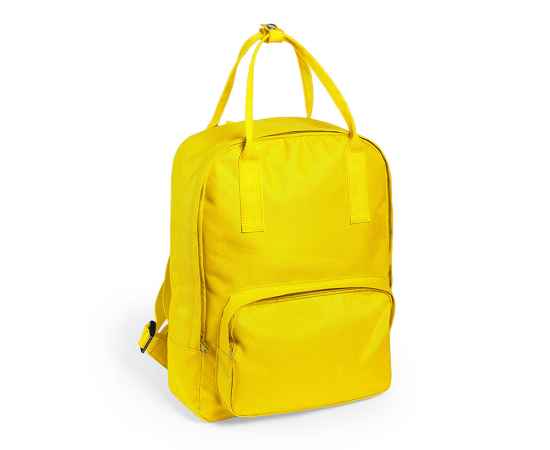 Рюкзак SOKEN, желтый, 39х29х12 см, полиэстер 600D, Цвет: желтый